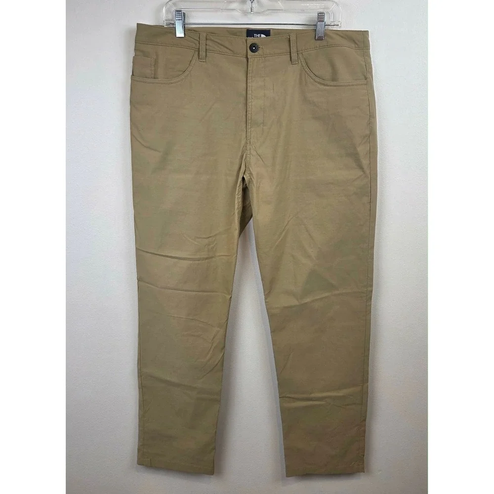 The North Face Mens Pants Tan Stretch Outdoor Hiking Trousers Size 35 Gorpcore